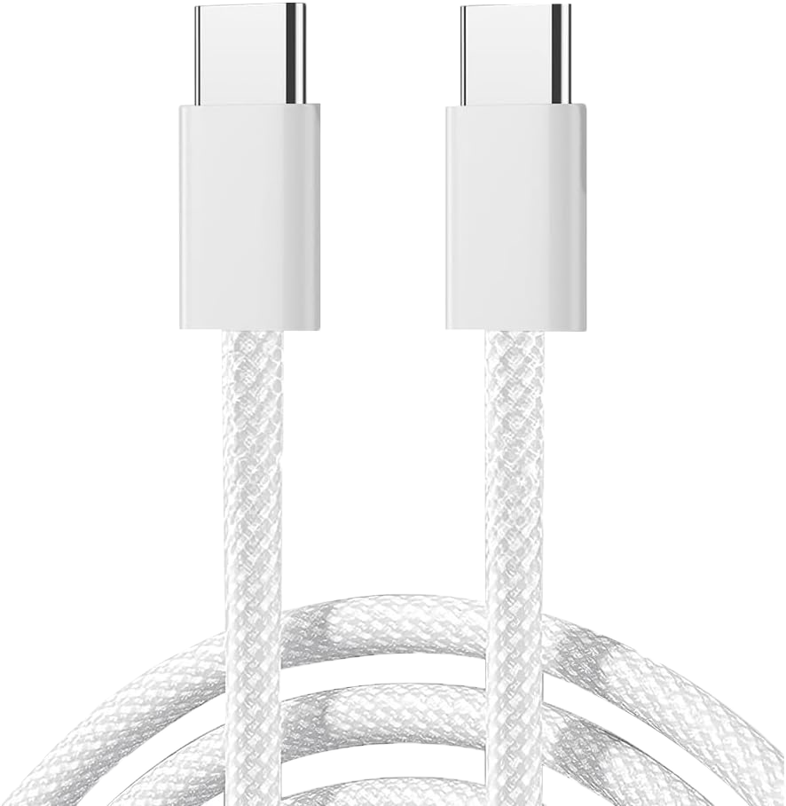 Joyroom Braided Fast Charging Data Cable , USB-C to USB-C ,  60 W PD , 1 m , White , S-A45