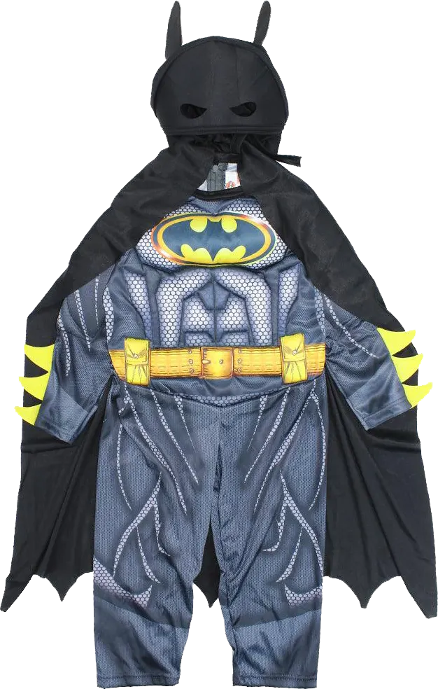 El Malika We Almir Cosplay Costume Batman, Size XS, Grey*Black