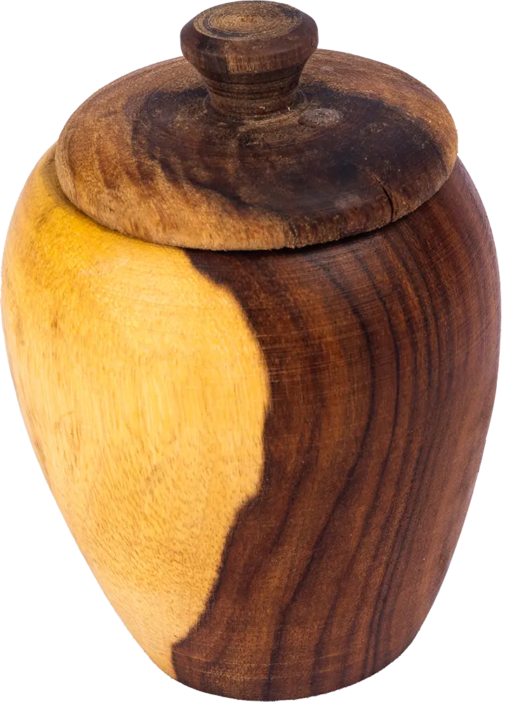 سكرية خشب من هوم وود بغطاء خشب ، حجم كبير ، بني
