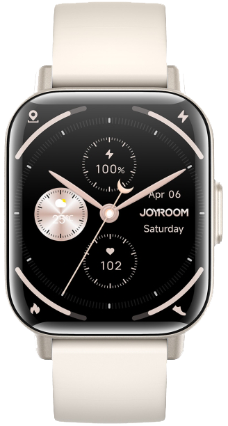 Joyroom Fit-Life Series Smart Watch , 1.96” HD TFT Display , 340 mAh Battery , Water Resistant , Titanium , JR-FT3S