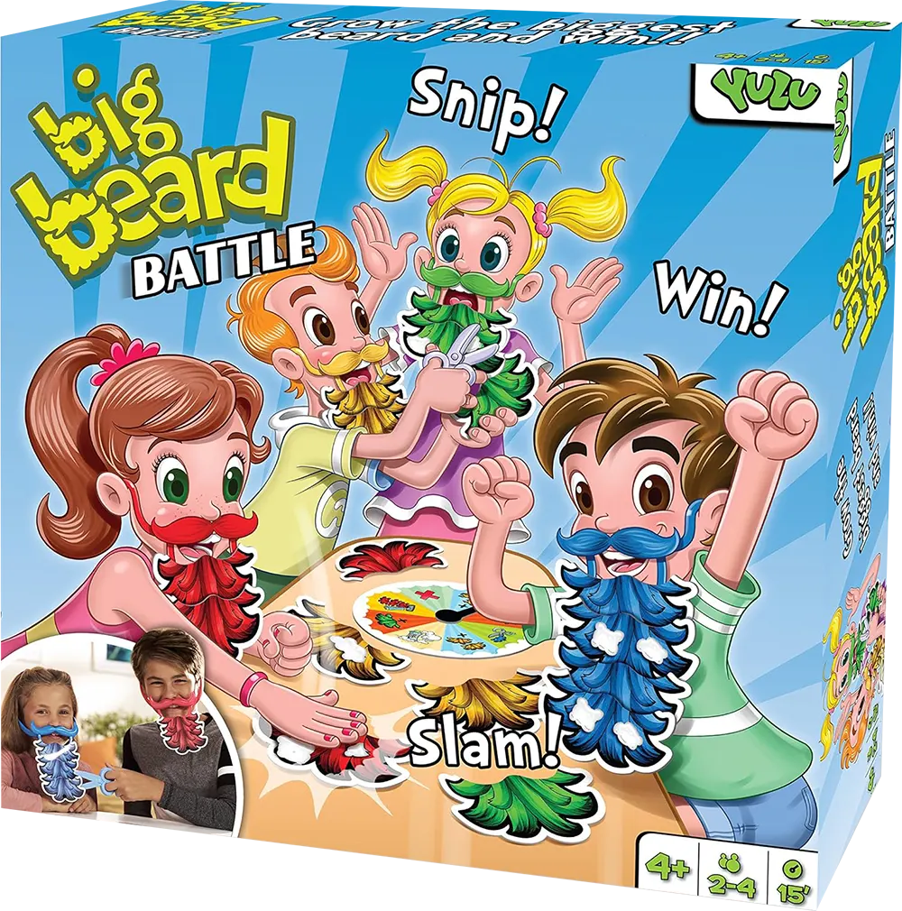 لعبة معركة قص الشارب، ألوان متعددة، موديل  1253