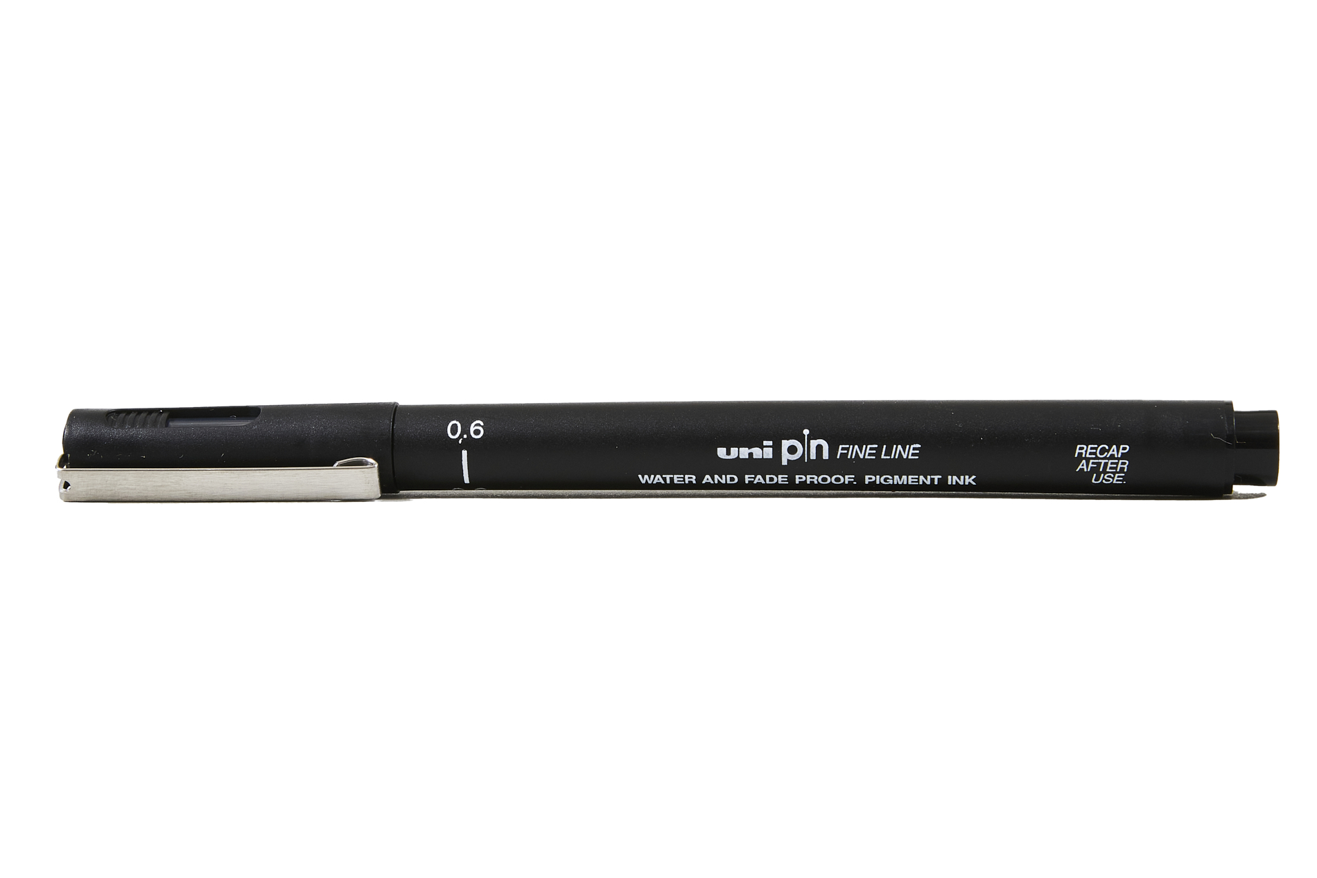 قلم حبر سايل يوني بول، 6 ملم، سن ريشة، أسود، PIN200