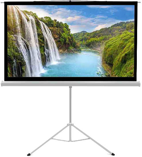 شاشة عرض بروجكتر هاي أوبتيك ، مقاس 213 * 213 سم ،  شاشة مع حامل ثلاثى ، T-213