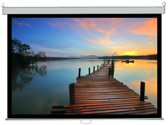 High Optic Display Screen Projector , Wall Manual , Size 213 x 213 Cm , M-213