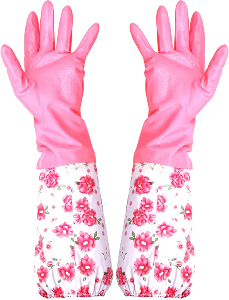 Silicone gloves with long handle, multi-colour, model 202