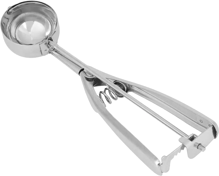 معلقة ايس كريم استانلس ستيل، فضي