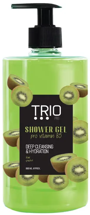 TRIO SHOWER GEL WITH KIWI, 800ML .