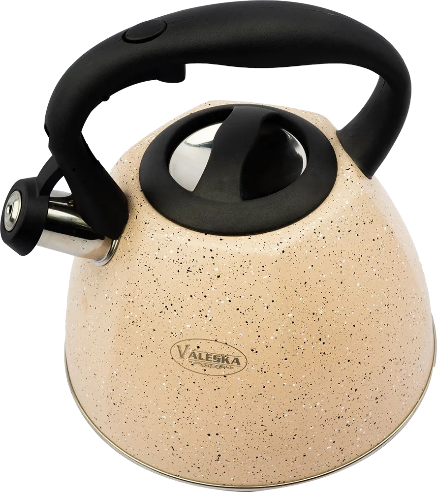 براد شاي جيرانيت استانلس ستيل داخلي ، بصفارة عند الغليان، لون بيج، موديل 01