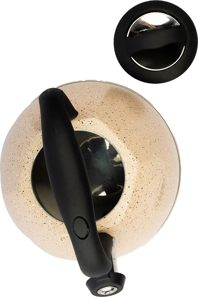 براد شاي جيرانيت استانلس ستيل داخلي ، بصفارة عند الغليان، لون بيج، موديل 01