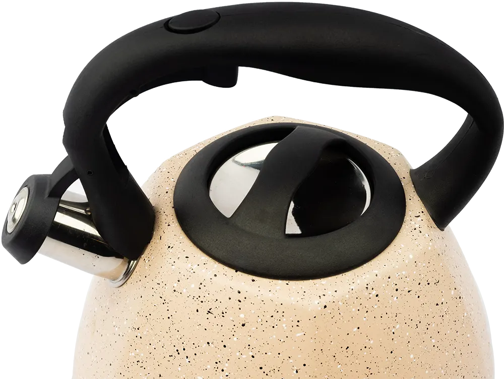 براد شاي جيرانيت استانلس ستيل داخلي ، بصفارة عند الغليان، لون بيج، موديل 01