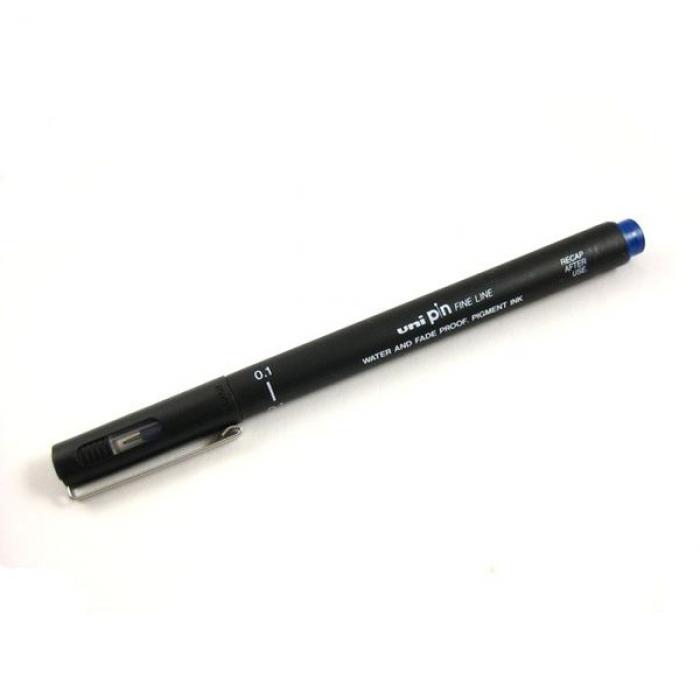 Uniball Rollerball pen, 1 mm, Fine pen, Blue, Pin200