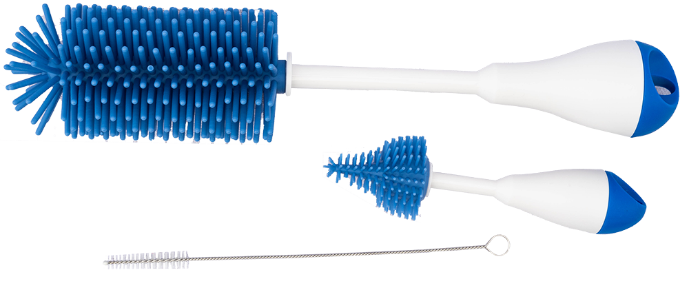 طقم فرش زجاجات ، 3 قطع ، أزرق