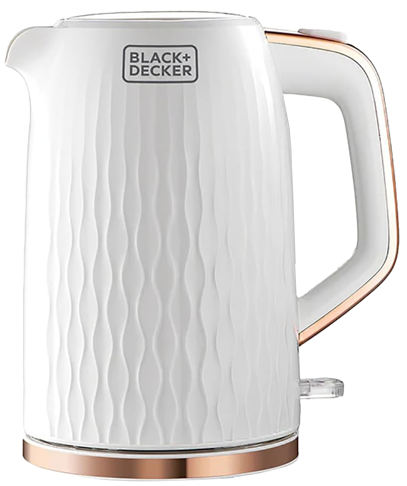 غلاية مياه كهربائية بلاك اند ديكر، 1.7 لتر، 2200 وات، أبيض، ضمان انسيا، JC190W