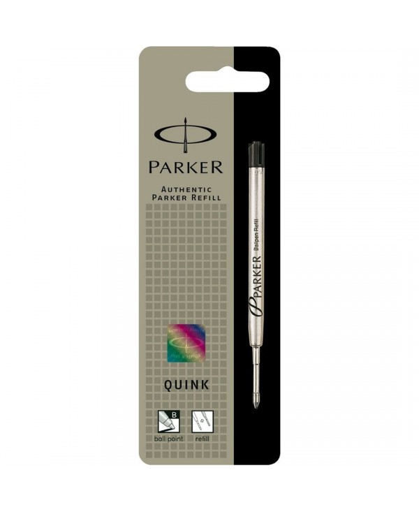 Black Parker Ballpoint Pen Refill Broad 1.3mm 1950366