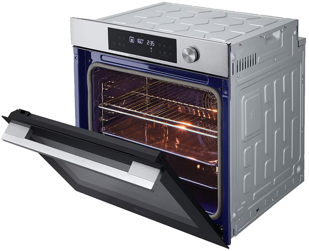 LG Insta View Built-in Oven, 60 cm, Electric, 76 Liters, Digital Screen, Oven Fan, Stainless steel, Made in Korea, WSED7613S
