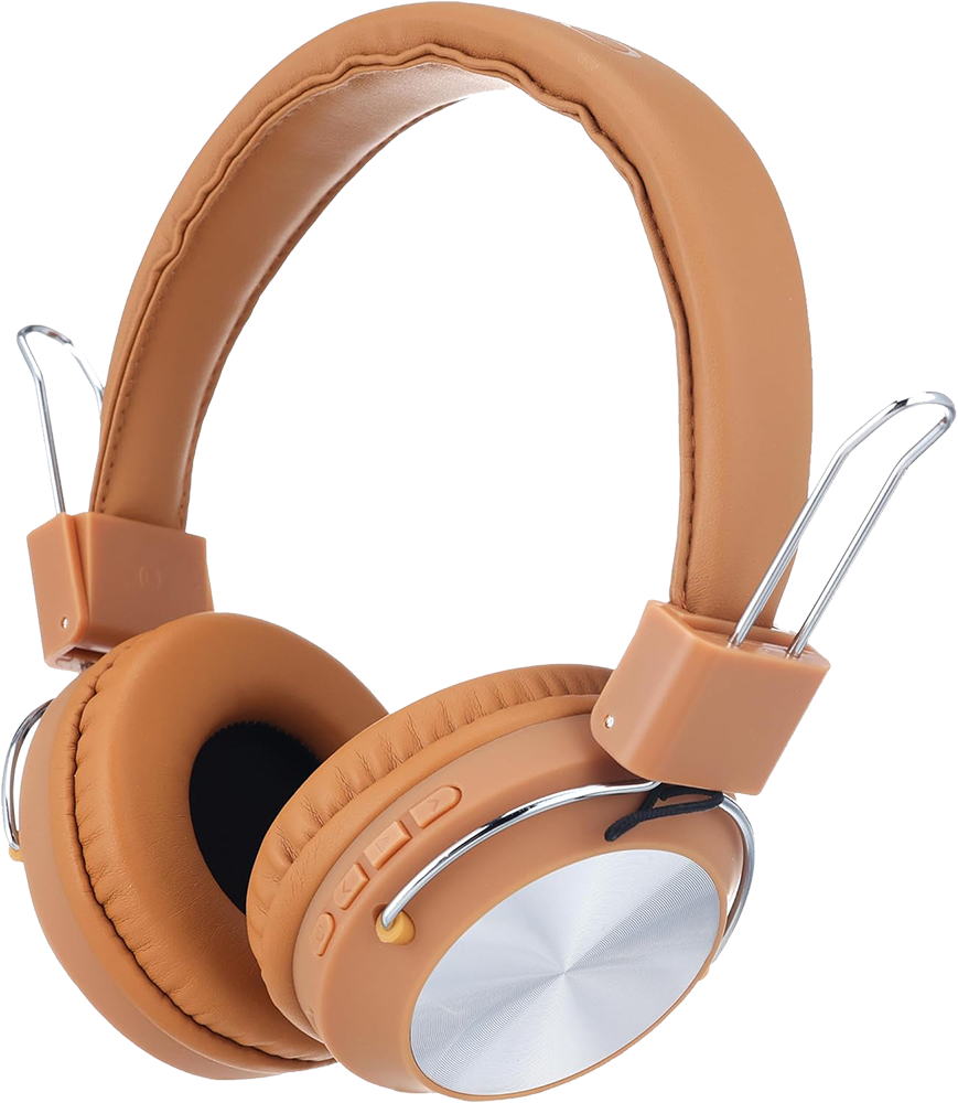 Sodo Wireless - Wired Headphone , Bluetooth , Noise Cancellation , 250 mAh Battery , Brown , SD-1001