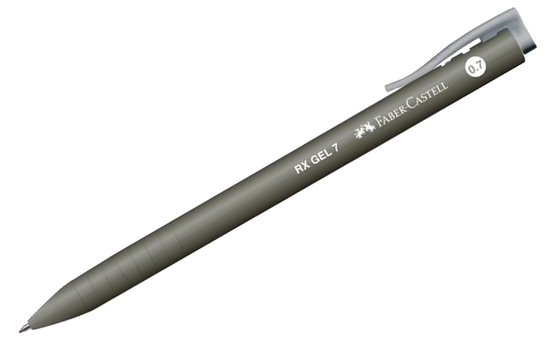 Faber-Castell RX Gel Pen , 0.7mm ,Quick Dry , Black  , 249699