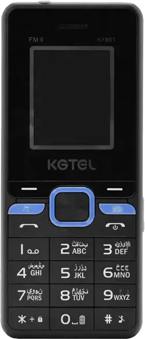 KGtel K1801 mobile phone, dual SIM, 28 MB internal memory, 28 MB RAM, 2G network, green