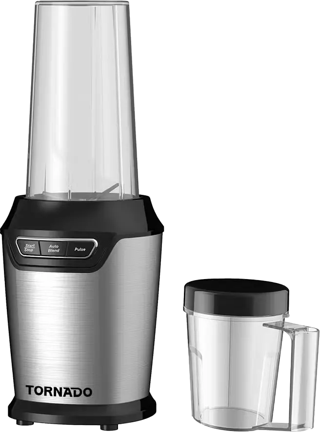 خلاط كهربائي تورنيدو، 1000 وات، 0.75 لتر، فضي، TBL-1000W