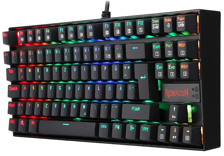 Redragon Kumara Mechanical Gaming Keyboard , Wired , RGB Led Backlit , Black , K552RGB-1