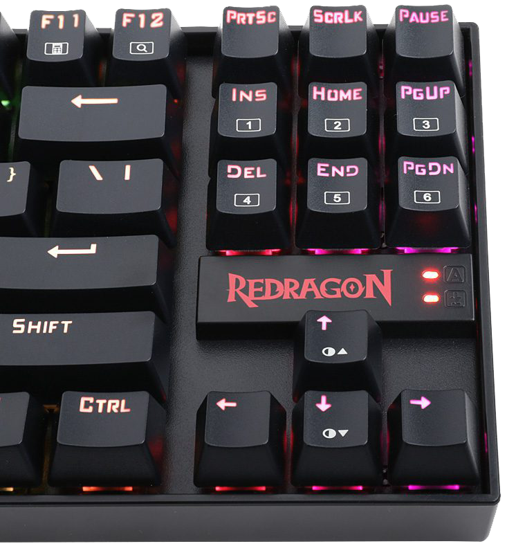 Redragon Kumara Mechanical Gaming Keyboard , Wired , RGB Led Backlit , Black , K552RGB-1