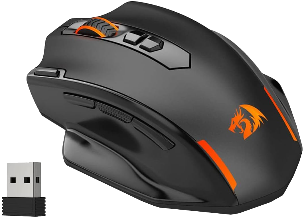 Redragon Mist Wireless Gaming Mouse , 4000 Dpi , 3 Side Buttons , Black , M691