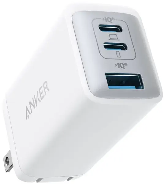 شاحن انكر باور، 3 منافذ، 65 وات ، سلسلة POD 7، أبيض، A2667611