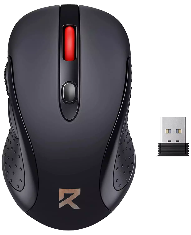 Redragon Wireless Mouse , 2400 Dpi , 2.4G , Black , 6 Months Warranty , BM-2638