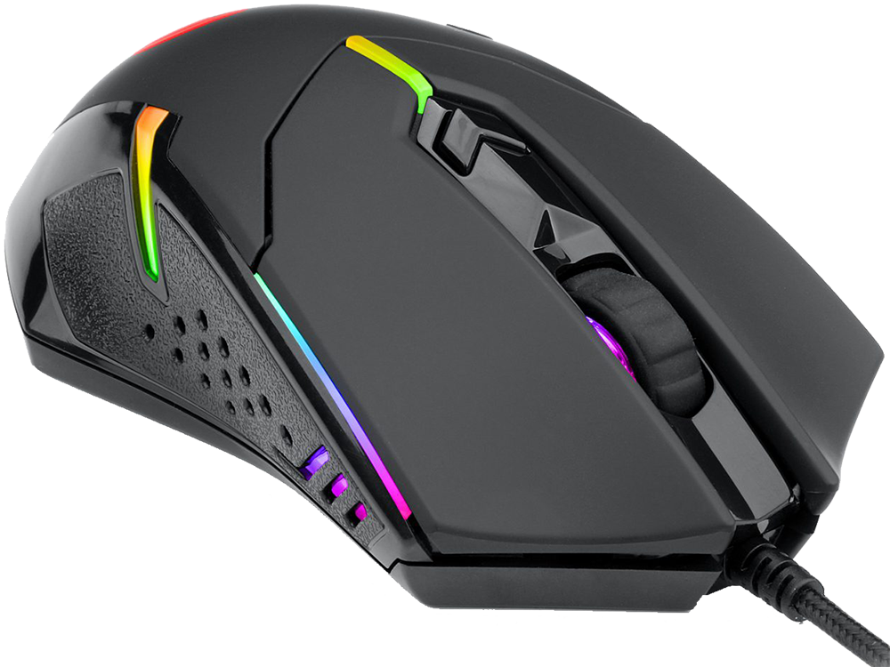 Redragon Centrophorus V2 Wired Gaming Mouse , 7200 DPI , RGB Colors , Black , M601-RGB