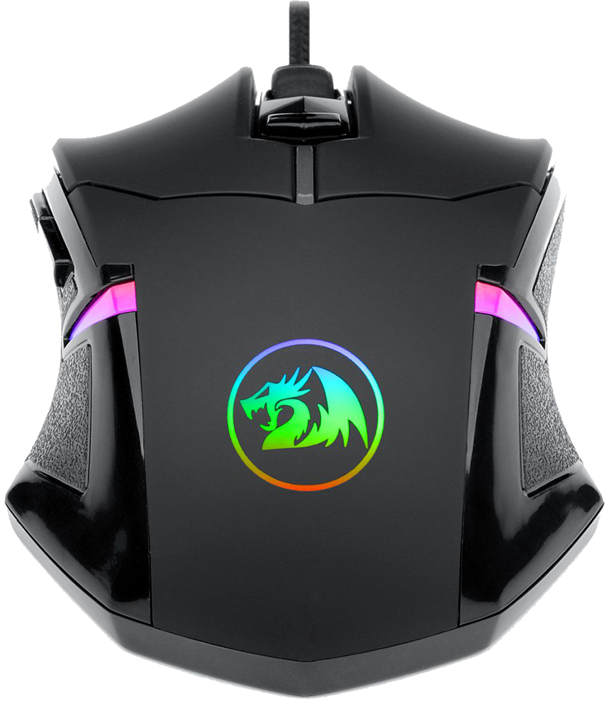 Redragon Centrophorus V2 Wired Gaming Mouse , 7200 DPI , RGB Colors , Black , M601-RGB