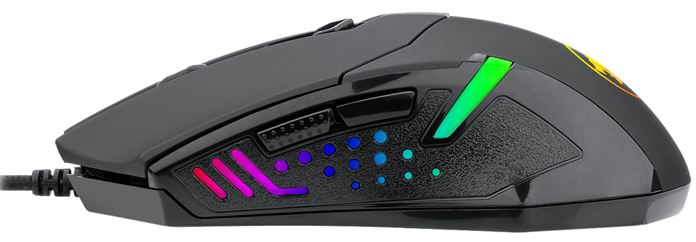 Redragon Centrophorus V2 Wired Gaming Mouse , 7200 DPI , RGB Colors , Black , M601-RGB
