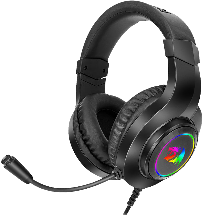 Redragon Hylas  RGB Gaming Headphone , Noise Cancelling , With Mic , Black , H260RGB