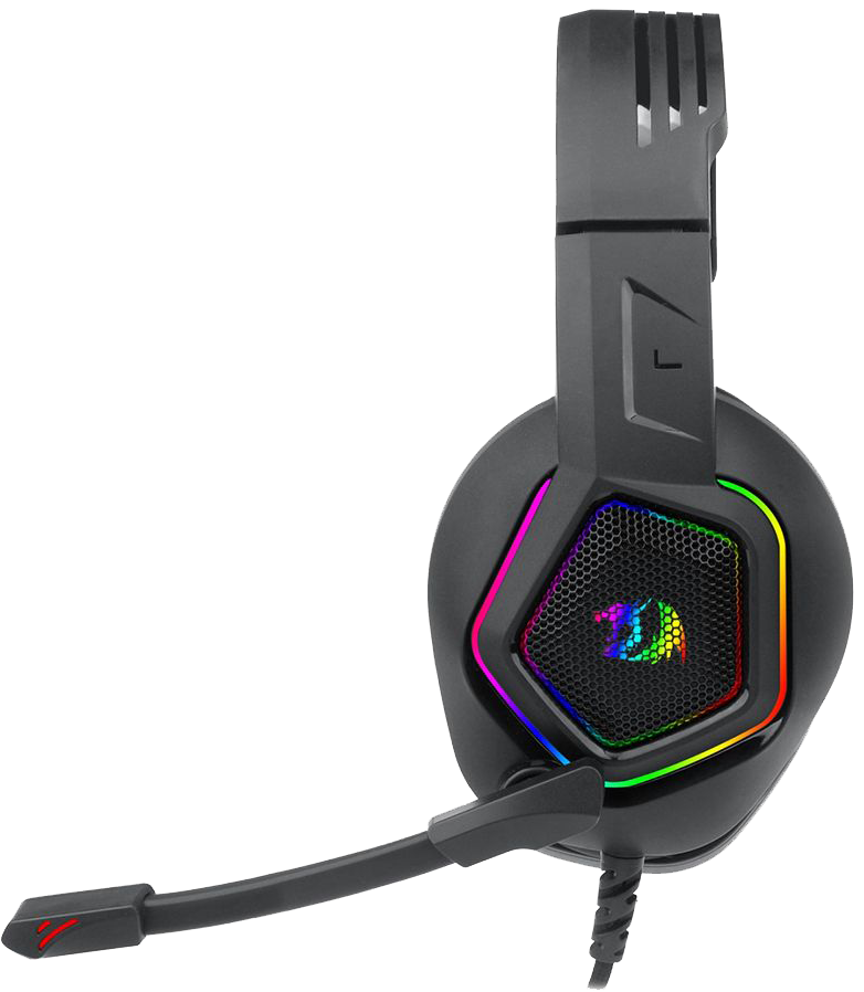 Redragon Medea Gaming Headphone , Stereo Sound , RGB Lights , With Mic , Black , H280