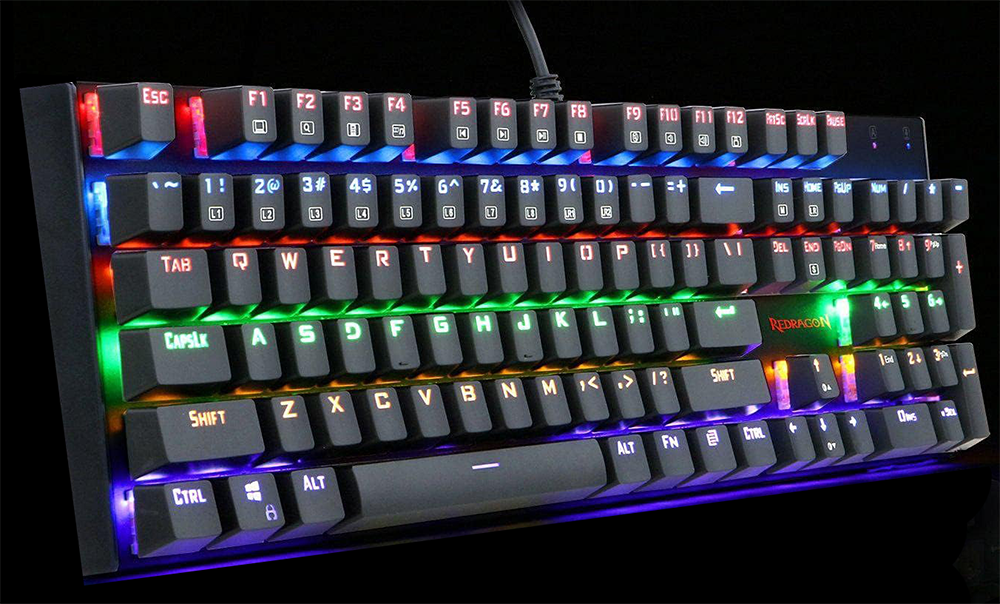 Redragon Mechanical Gaming Keyboard , Wired , RGB Backlit , DIY Mode , 6 Months Warranty , Black , K565R