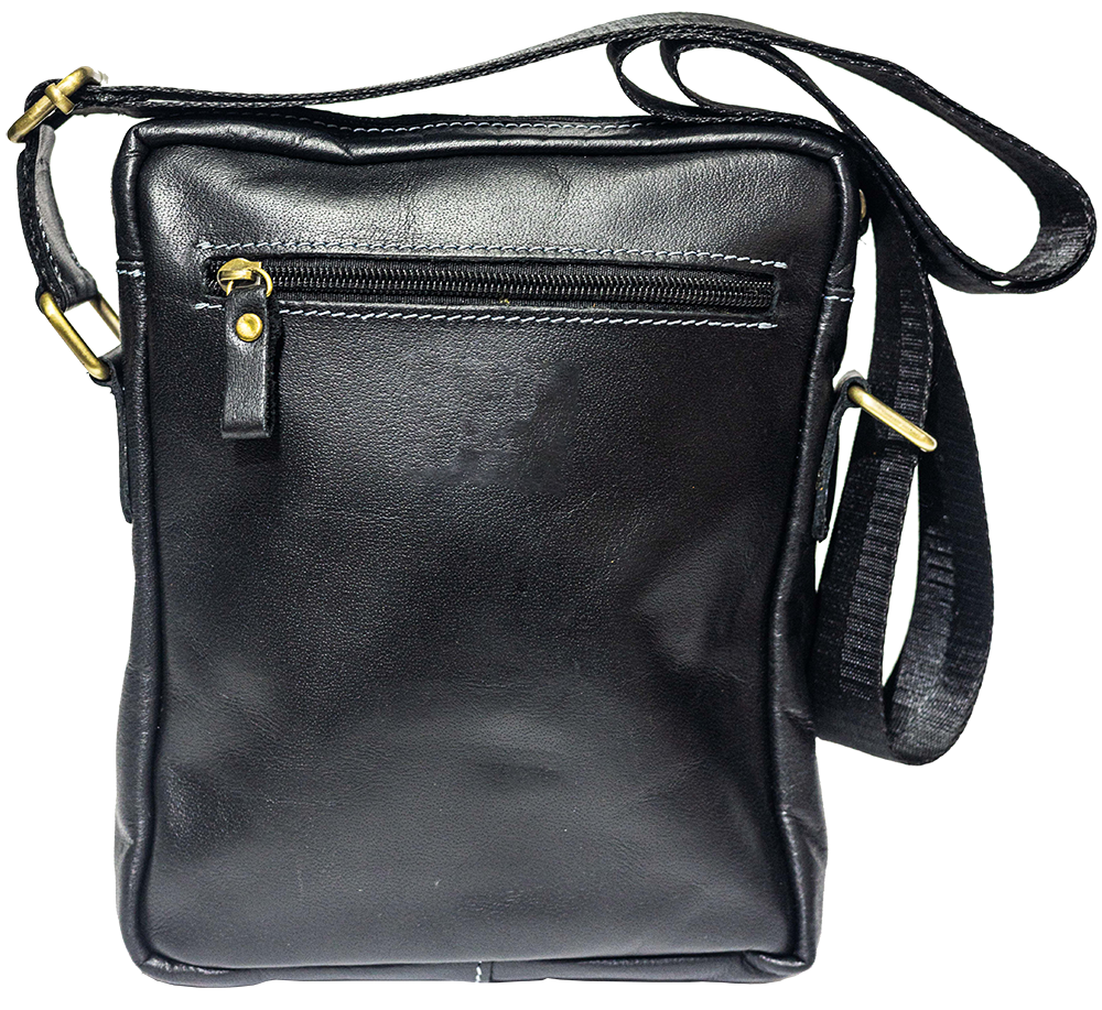 AM Group Crossbody Bag, with Front Buckle , Leather Flap , Multicolor