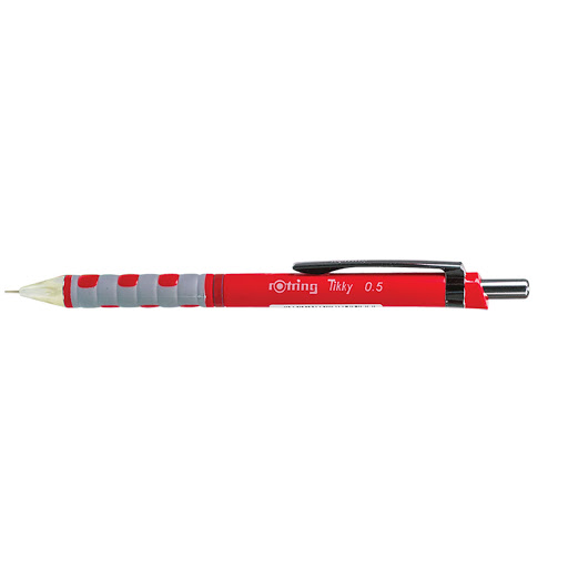Rotring Tikky Mechanical Pencil, 0.5mm Lead, Red