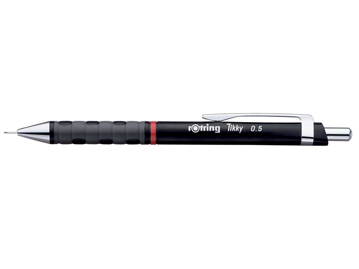 قلم سنون روترينج تيكي،  سن رصاص 0.5 ملم، أسود