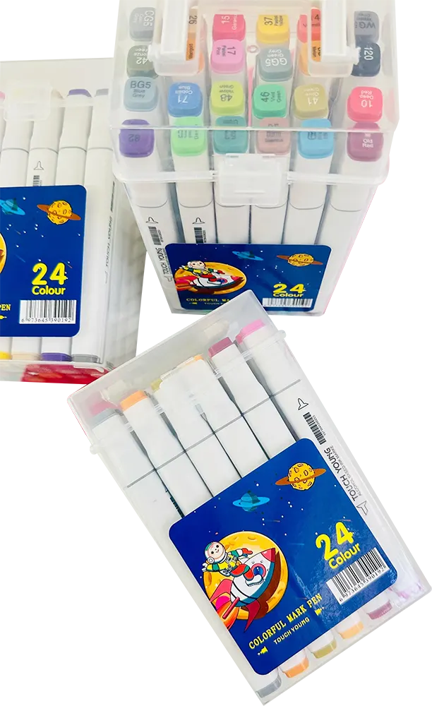 Alcohol Markers 24-Color, Dual Tip, Multi-Color