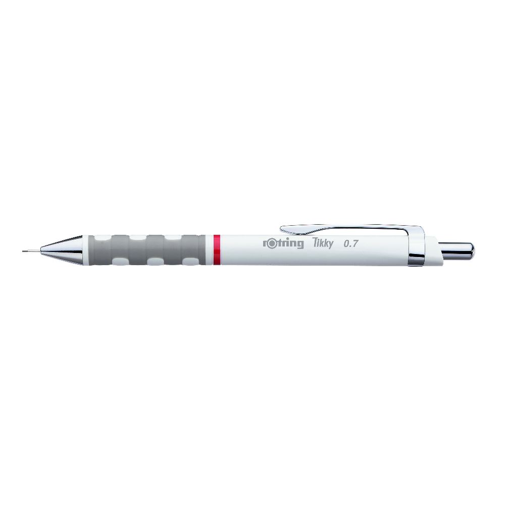 قلم سنون روترينج تيكي،  سن رصاص 0.7 ملم، أبيض