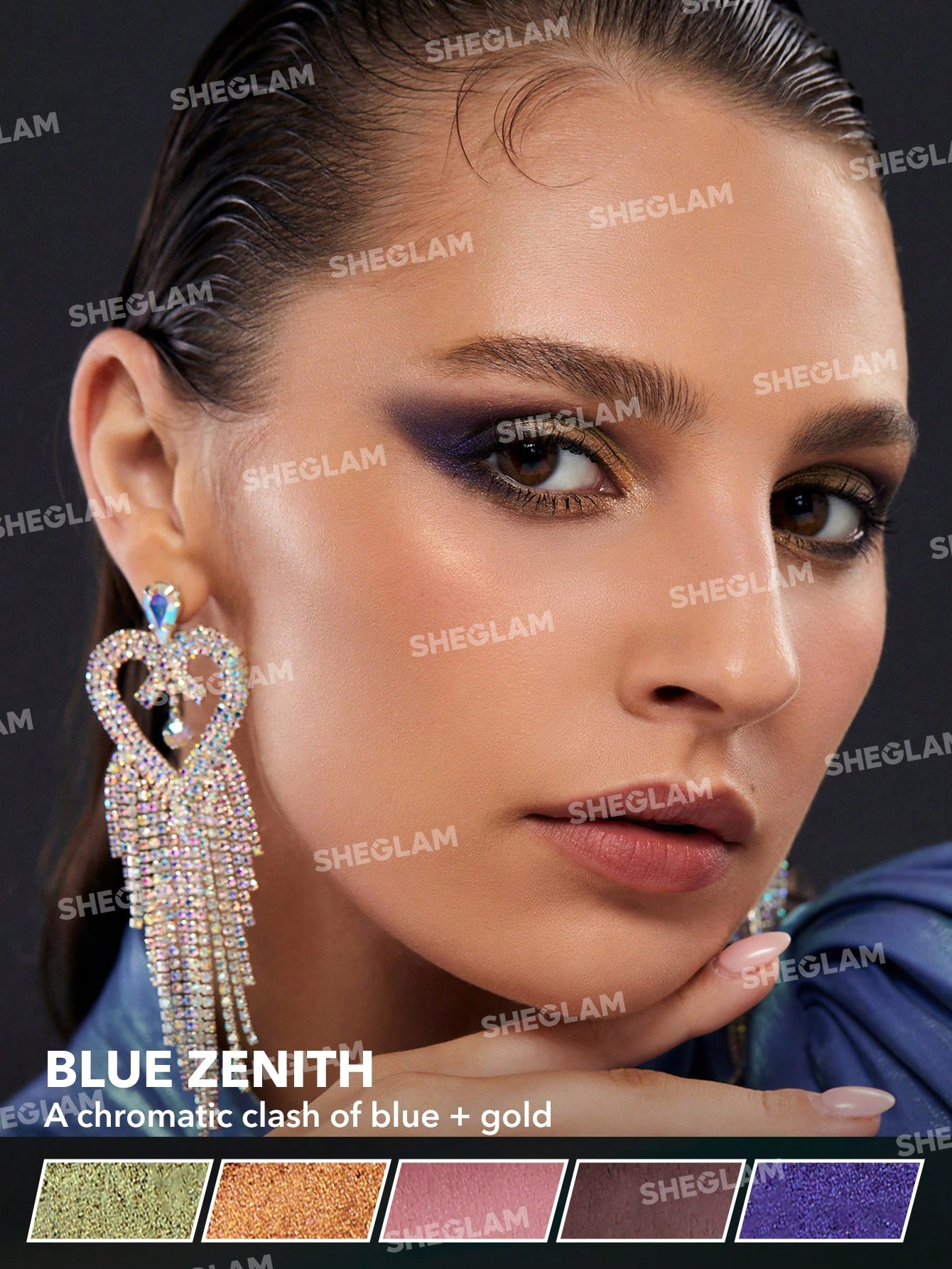 SHEGLAM CHROMA ZONE EYESHADOW PALETTE, 8C, VELOCITY