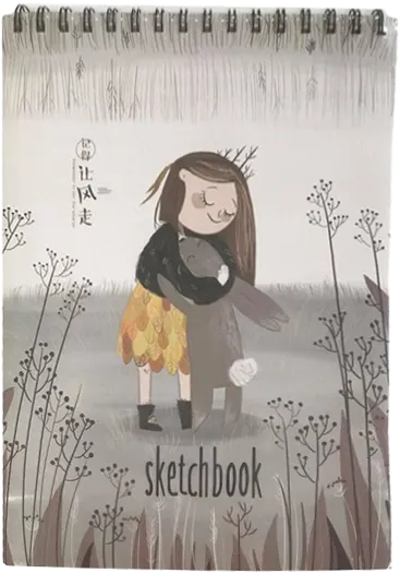 Wire Drawing Sketch From Samir And Ali Soft Cover, 50 Sheets, Size 28.3*20.9 Cm, Multi-Colored