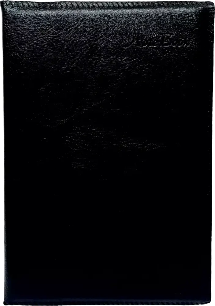 نوت بوك هيتون من سمير وعلي، مسطر، 26*17 سم ، غلاف جلد، أسود،16-325