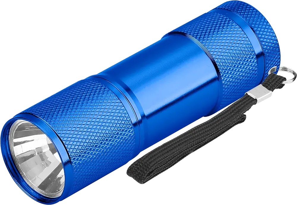 Wadfow  Portable LED Flashlight, 50 Bulbs, AAA batteries, Blue, WFL2J03