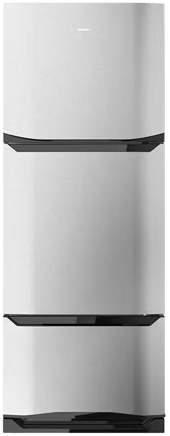 Tornado No Frost Refrigerator , 351 Liters , Plasma , 3 Doors , Silver , RF-45FT-SL