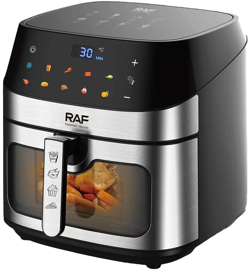 RAF Air Fryer , 1700 Watt , 8 Liter , Touch Digital Display , Black , R-5288