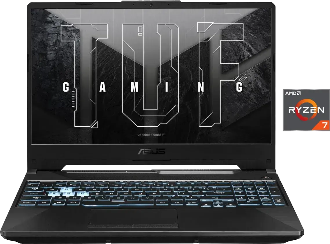 Asus TUF A15 FA506NFR-HN007W Gaming Laptop, AMD Ryzen™ 7- 7435HS, 8GB RAM, 512GB SSD Hard Disk , NVIDIA® GeForce RTX 2050 4GB GDDR6 Graphics Card, 15.6 Inch FHD Display , Windows 11 Home, Graphite Black