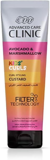 Eva Advanced Care Clinic Kids Curls, Curl Styling Custard For Wavy, Curly, And Coily Hair, 230 ML