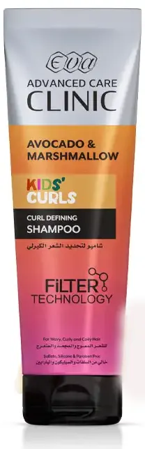 شامبو ادفانسد كير كلينيك لتحديد الشعر الكيرلي للأطفال كيدز كيرل للشعر المموج والمجعد والمتعرج من ايفا ادفانسد كير كلينيك ، 230 مل
