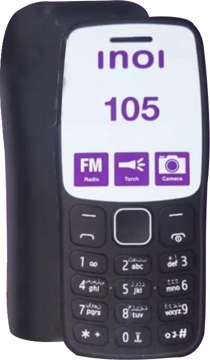 Inoi 105 mobile phone, Dual SIM, 1.8" Display, Black