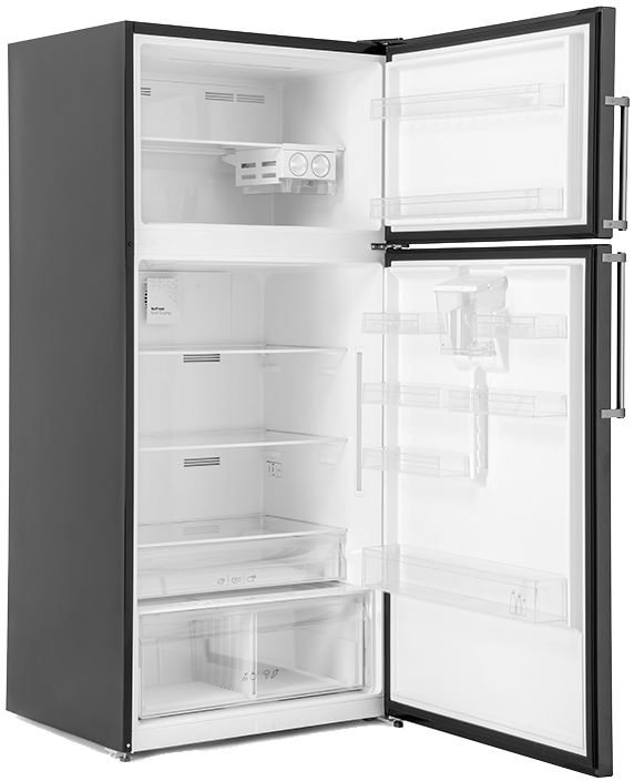 White Point No Frost Refrigerator, 582 Liters , 2 Doors , Digital Screen , Water Tap , Black , WPR643DWDVB